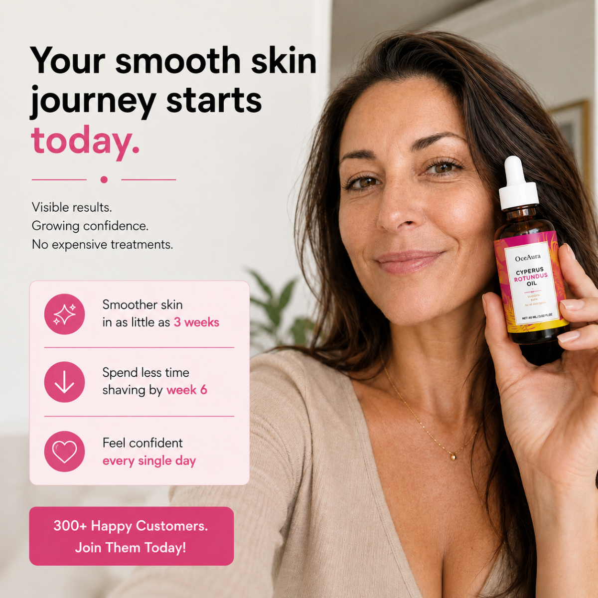 Smooth Silk Hair Minimizing Oil