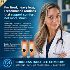 Relief Legs Cordless Air Compression Massager.