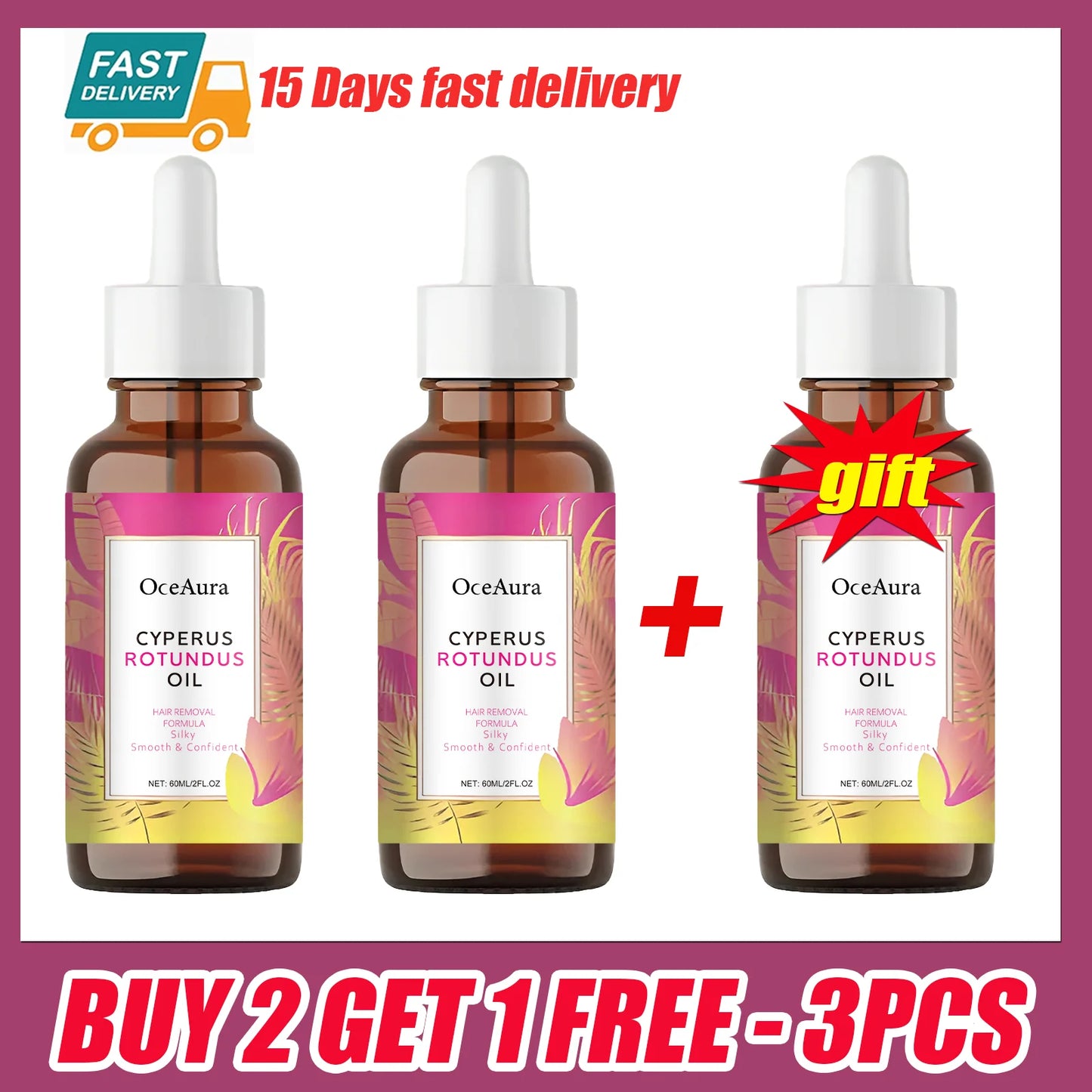 Smooth Silk Hair Minimizing Oil