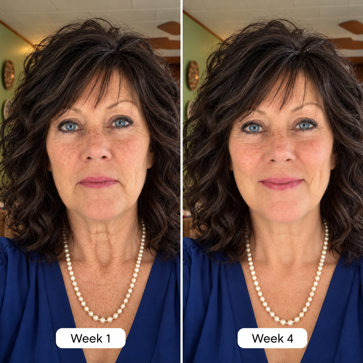 Before-and-after comparison photo